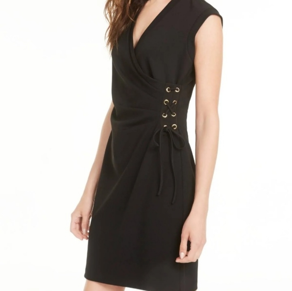 Anne klein lace up grommet sheath dress